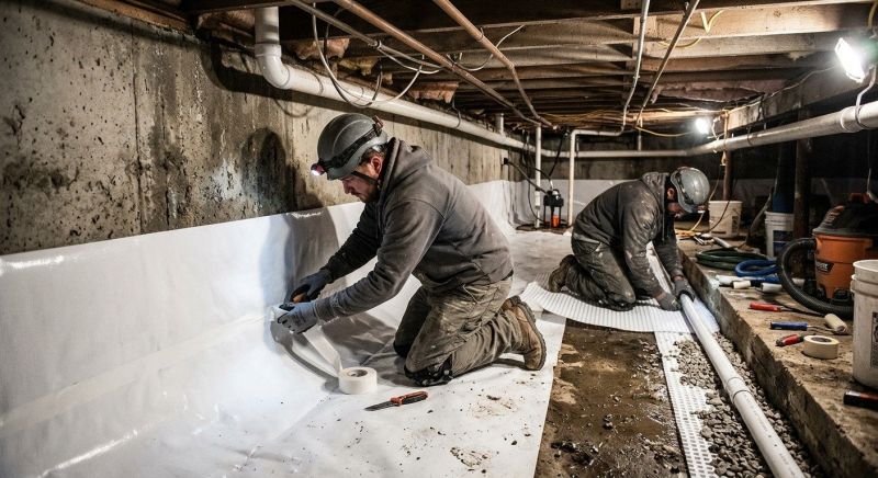 Basement Seepage Repair in Fredericksburg, VA
